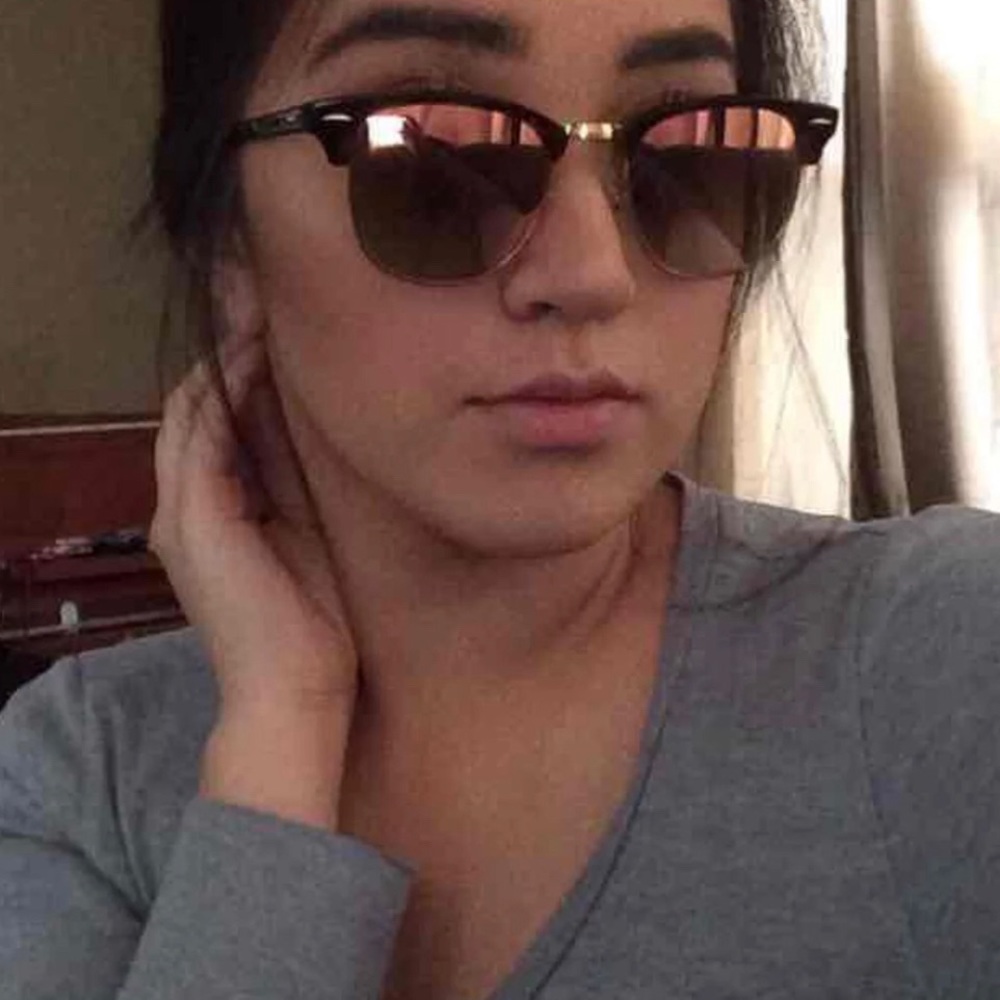 Ray-Ban oversized Clubmaster ROSE GOLD💖